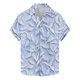 thumbnail image 1 of Blusa y camisa de manga corta con cuello vuelto para hombre, camisa hawaiana informal con estampado floral, camisa de manga corta con solapa, blusa, camisa de poliéster para hombre, 1 of 4
