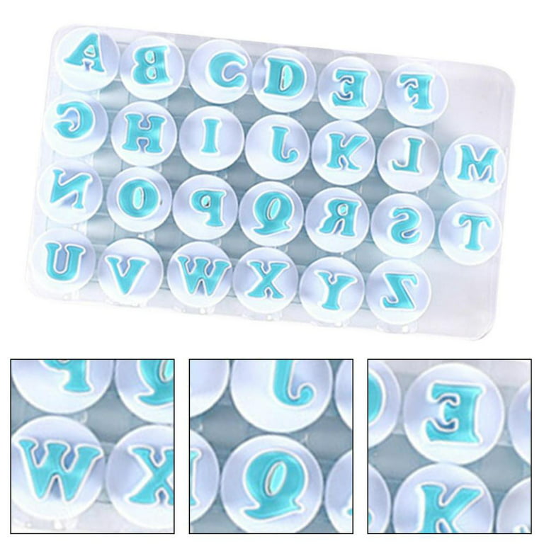 Nuoda Fondant Alphabet/Letter Cutters and Number set,Cake Biscuit Mold,Cake  Decorating Tools, Cookie Stamp Impress,Embosser Cutter,DIY Sugar Cookies