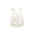 thumbnail image 2 of Faithtur Bébé Filles Romper, Couleur Unie Col Carré Manches Mouche une Seule Pièce, 2 of 9