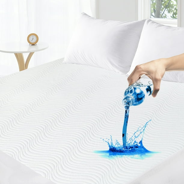 Twin Size Waterproof Mattress Protector, Easy to Clean Spot and Stain