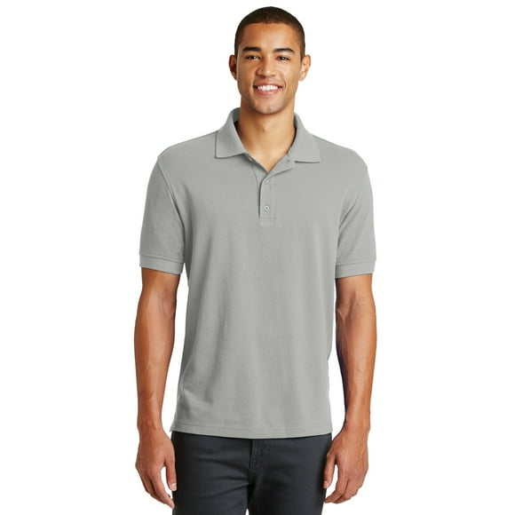 Eddie Bauer Polo de piqué de algodón (EB100) Cromado, S eddie bauer 1062252
