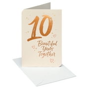 American Greetings 10th Anniversary Card (By Your Side)