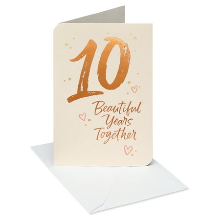 American Greetings 10th Anniversary Card (By Your Side)