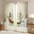 thumbnail image 2 of Homewish Magic Santa Claus Black Out Curtains for Kids, Vintage Western Festival Curtains Pack of 2 (42x63 Each), Dreamy Christmas Eve Bedroom Curtains, Curtains and Drapes Bedroom Decor, 2 of 6