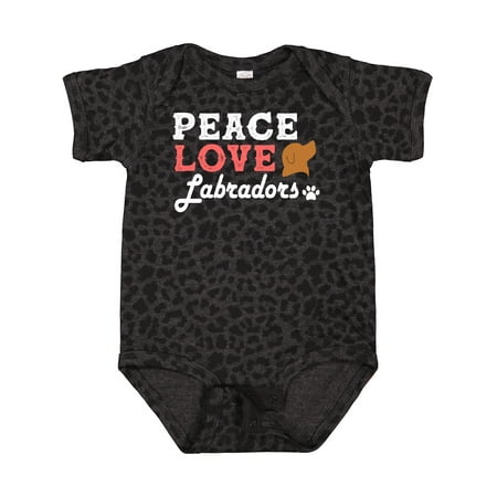 

Inktastic Labrador Retriever Peace Love Labradors Gift Baby Girl Bodysuit