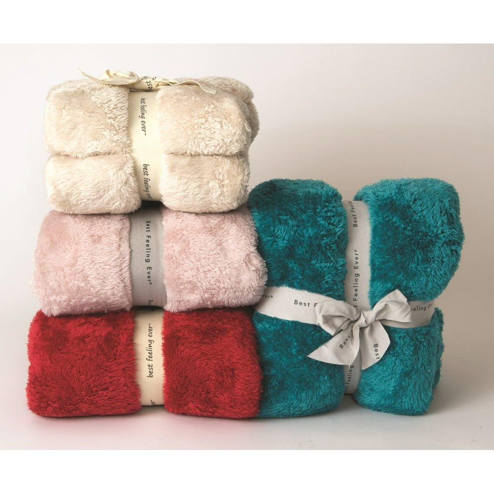 ExtraFluffy Berkshire Throw Blanket Rose Smoke / 50"x60"