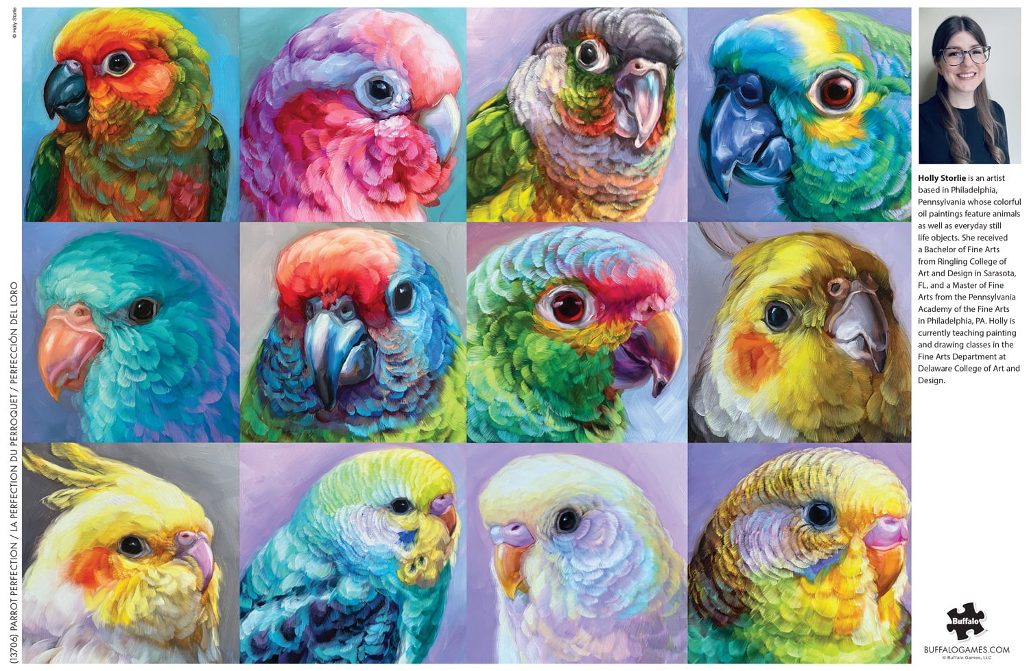Buffalo Games 1000-Piece Parrot Perfection Interlocking Jigsaw Puzzle for Adults Ages 14+