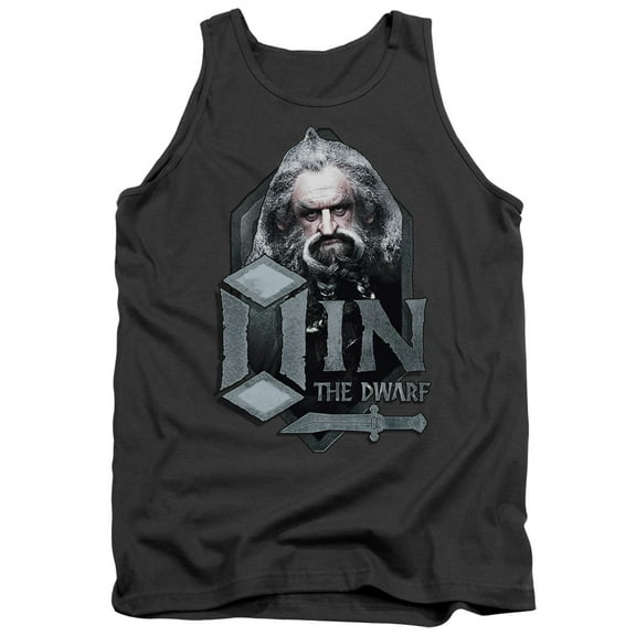 The Hobbit Oin Adult Tank Top Charcoal