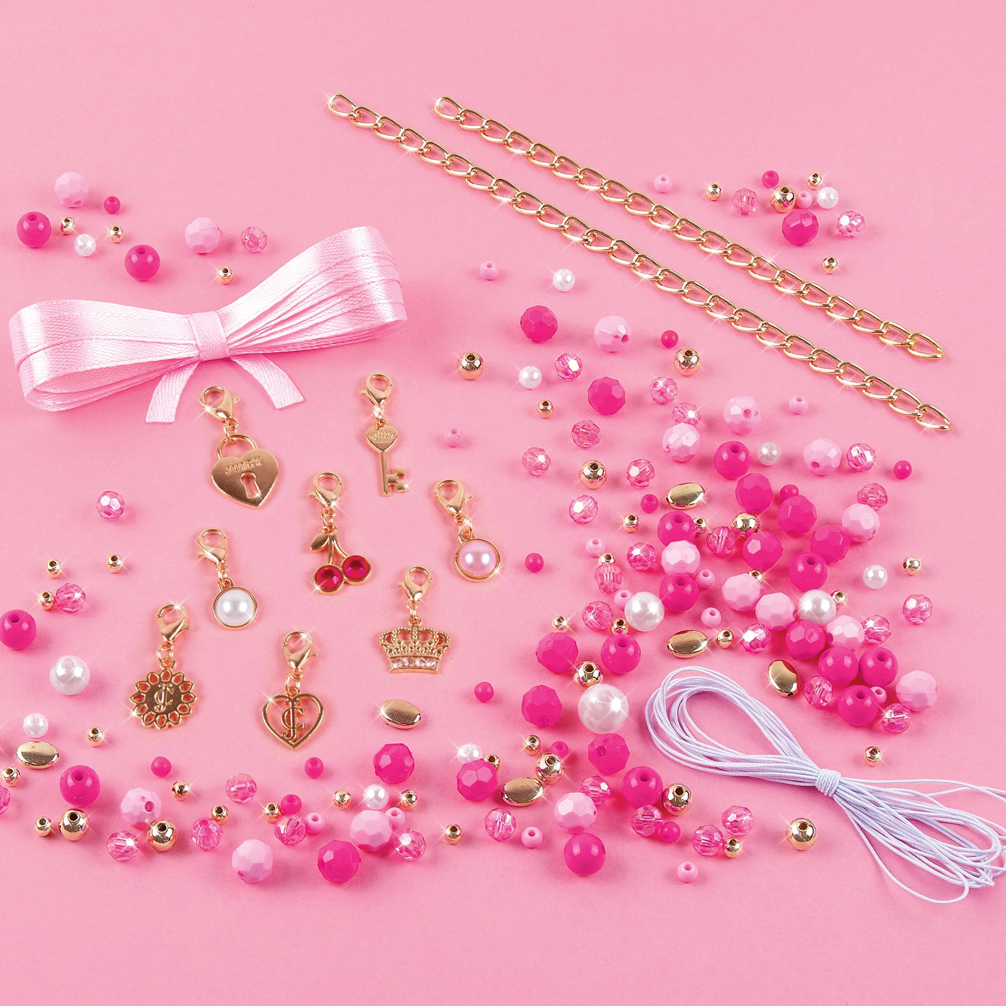 まみ様 リクエスト Juicy Coutureチャーム 3点セット Juicy Couture: Perfectly Pink DIY Bracelets Kit- Create 8 Charm