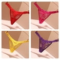thumbnail image 2 of Yokua Womens G-String Thongs T-back Floral Lace Bikini Panties Low Waist Thongs, 2 of 21