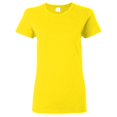 thumbnail image 1 of Gildan- Camiseta Missy de algodón grueso de manga corta para chica/mujer (Amarillo margarita), 1 of 3