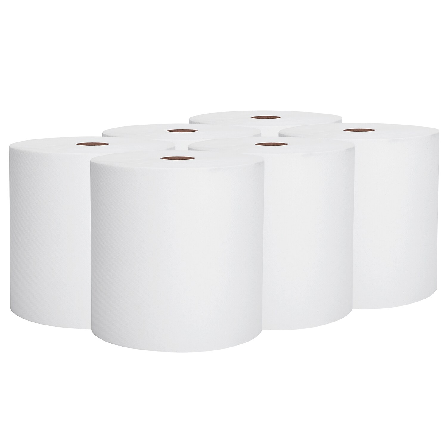 Hard Roll Towels, 1.75" Core, 8 X 1000ft, White, 6/carton