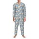 thumbnail image 3 of Balery Funny Cute Healthy Teeth Pijama para Hombre de Dos Piezas con Manga Larga, Conjunto de Dormir y Descanso Suave con Bolsillos-XX-Large, 3 of 7