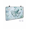 thumbnail image 2 of nqOlkjepod Large Induction Cooktop Protector Mat 36"x21", Coastal Octopus Stove Top Covers for Electric Stove, Cyan Nautical Fish Shells Seaweeds Stove Burner Cover Mats, Glass Top Stove Cover, 2 of 8