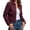 Wine, variant on Mifsaly Womens Cropped Bomber Jackets Zip Up Collared Fall Coat Slim Fit Trendy 2026 Daily Casual Going Out Work Office Lounge Outfits with Pockets Black,L