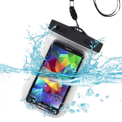 Premium Waterproof Sport Armband Case Bag for ASUS  PadFone X (with Lanyard) (T-Clear) + MYNETDEALS Mini Touch Screen Stylus