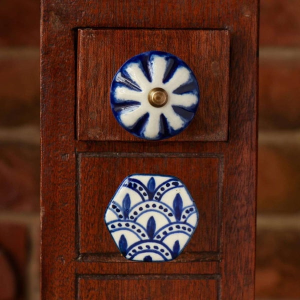 Set of Six Ceramic Bassi cabinet Knobs by Trinca Ferro