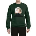 thumbnail image 2 of Wild Bobby, Hip Marilyn Monroe Portrait Classic Beauty Pose, Famous People, Unisex Crewneck Graphic Sweatshirt, Forest Green, X-Large, 2 of 4