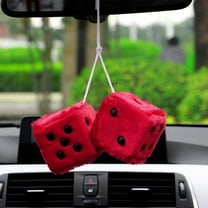 Brwvolix Plush Stuffed Animal,Dice Colorful Craps Mirror Car Pendant Hanging Suspension Home Decoration