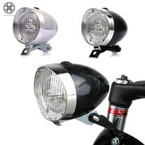 Luxtrada Classic Vintage LED Bike Headlight Bicycle Retro Head Light Front Fog Lamp Night Riding Safety Headlamp with Bracket