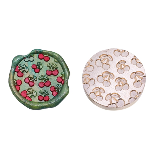 Cabezal Cera Esmalte Vintage Clásico Con Cabeza Cobre 25 Mm para Tarjeta Boda (19)