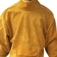 thumbnail image 3 of Leather Welding Work Apron High Collar Long Sleeve Flame Retardant Welding Protective Clothing, 3 of 8