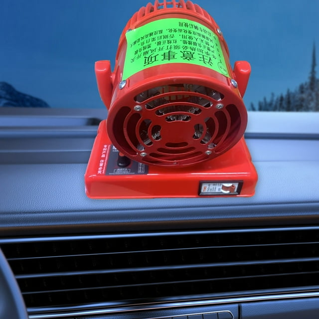 QIPOPIQ Dégivreur de Voiture Chauffage Double Usage 12V Chauffage Monté sur Voiture Chauffage Rouge Indispensable pour Voiture Adapté à Divers Types de Véhicules