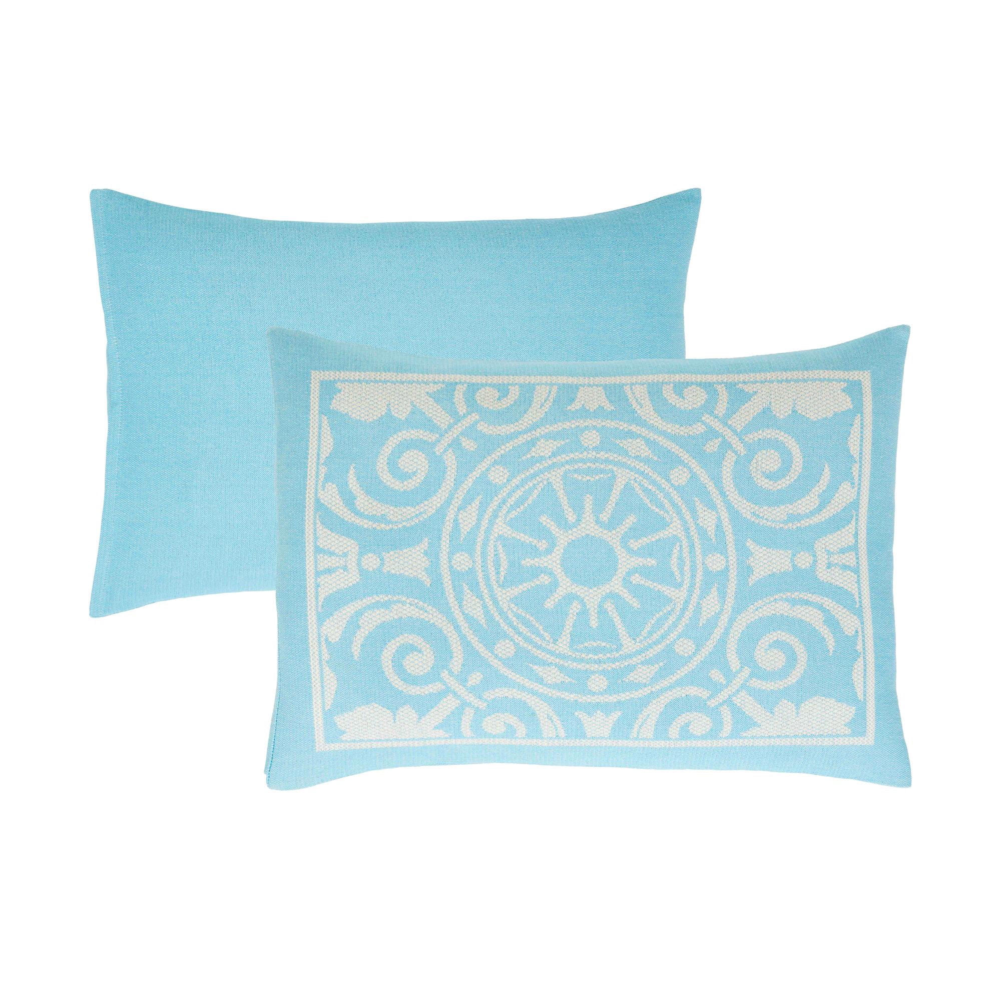 Superior Woven Jacquard Bedspread Set King Size, 3-Piece Lightweight All Seasons Coverlet, Aqua