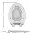 thumbnail image 7 of Elongated Commercial Toilet Seat with Built-In Toddler Potty Training, Soft Close, Magnetic Youth Seat, Non-Slip, Easy Clean & Install, Durable PP, 19" Pink – For Public Restrooms & Family Facilities, 7 of 7
