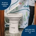 thumbnail image 4 of Camco Premium Ceramic Camper/RV Toilet | Features Gravity Flush System with Convenient Foot Pedal | Full-Sized Ergonomic Design with 18" Chair Height | Soft-Close Wood Seat & Lid | Bone (41715), 4 of 5