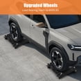 thumbnail image 2 of Car Wheel Dolly Set of 4, 6000 lbs Car Moving Cart with Brakes, Wheel Dolly Car Tire Stake Set, Heavy-Duty Car Tire Dolly Cart for Vehicle, Cars, Trucks, Trailers, Motorcycles, and Boats(Black), 2 of 6