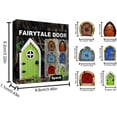 thumbnail image 3 of Miniature Wooden Fairy Doors for Garden and Indoor Decorative Use Fairytale Tiny House Doors Tree Trunk Ornaments, 3 of 7