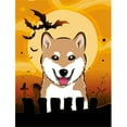 thumbnail image 1 of Halloween Shiba Inu Drapeau Jardin Taille, 1 of 1