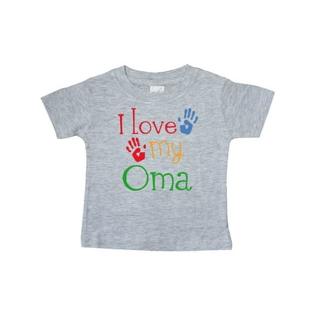 

Inktastic I Love My Oma Grandchild Gift Gift Baby Boy or Baby Girl T-Shirt