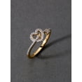 thumbnail image 2 of Imperial 1/8Ct TDW Diamond Heart and Arrow Ring in 10K Yellow Gold (H-I, I2), 2 of 8