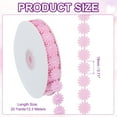 thumbnail image 2 of Uxcell Daisy Flower Lace Trim for DIY Crafts Sewing Trim Embellishments Pink, 2 of 6