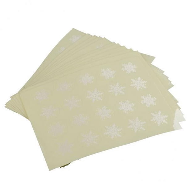 2x Etiquetas Autoadhesivas de Plástico con de de Nieve de 12 Piezas - 2.5 X