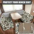 thumbnail image 2 of XYZCANDO Mandragora RV Dinette Cushion Covers Universal Camper Decor Stylish Bench Cushion Stretchable Slip Covers for Loveseat Camper Must Haves Beige, 2 of 7