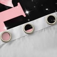 thumbnail image 4 of Manfei Kawaii Bow Personalized Initial E Curtains Pack of 2 (42x84 Each) for Girls,Gradient Glitter Print Curtains Blackout for Kids Teens,Lightweight Room Decor, 4 of 6