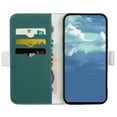 thumbnail image 3 of K-Lion Wallet Case for iPhone 15 Plus, Cute Elegant Lychee Pattern PU Leather Card & Cash Slot Shockproof Protective Case Anti-Scratch Folio Flip Case Cover for Women Girls,Green, 3 of 7