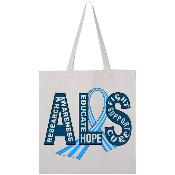 Inktastic ALS Awareness ribbon Tote Bag