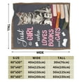 thumbnail image 3 of Wijzvio Just A Girl Who Loves Books And Cats Throw Blanket Soft Fuzzy Fleece Blanket For Couch Bed Living Room Decoration 60"X50", 3 of 9
