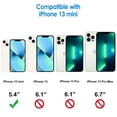 thumbnail image 2 of JETech Case Compatible with iPhone 13 Mini 5.4-Inch, Shockproof Phone Bumper Cover, Anti-Scratch Clear Back (Black), 2 of 6