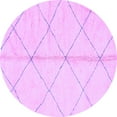 thumbnail image 1 of Ahgly Company Indoor Round Solid Purple Modern Area Rugs, 5' Round, 1 of 4
