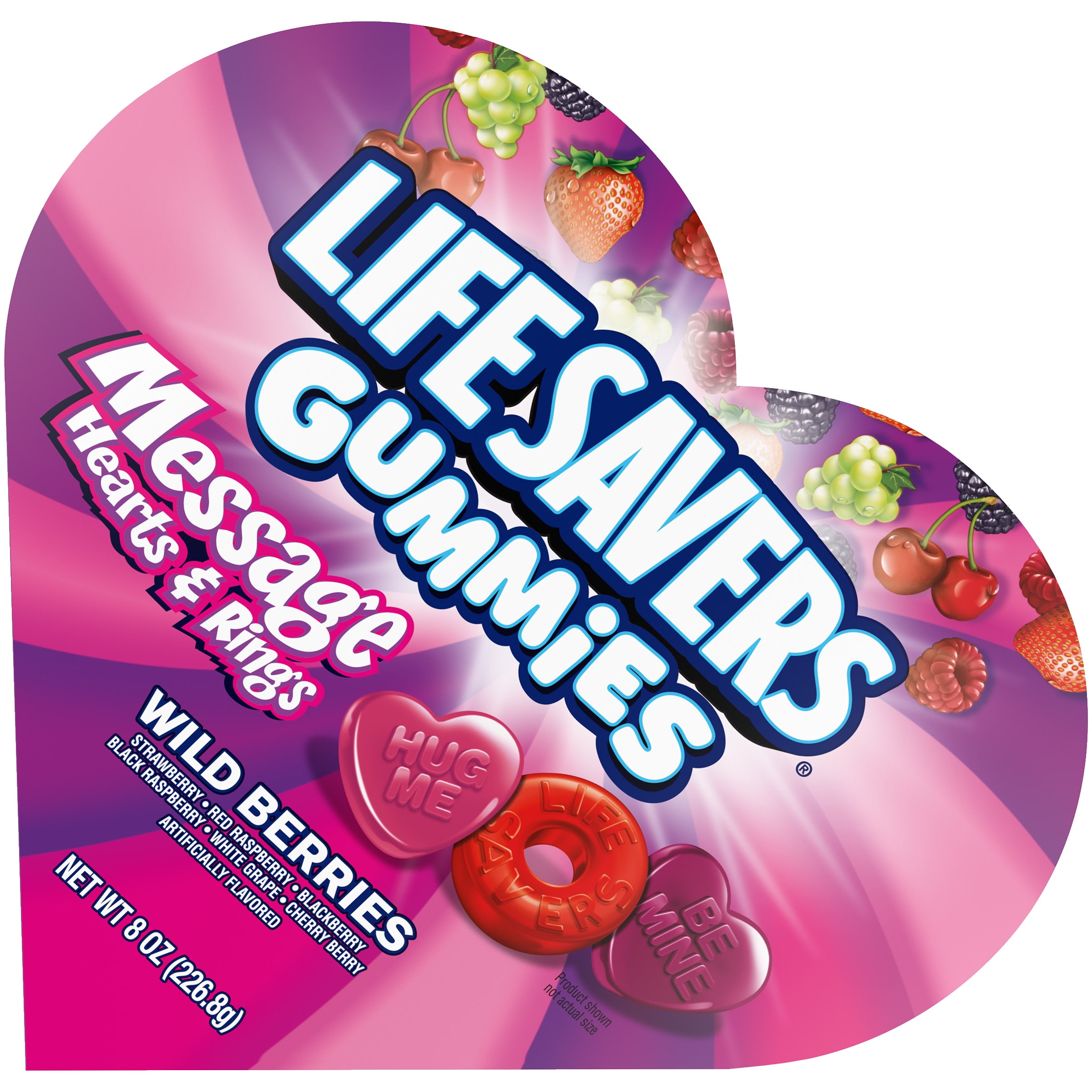 Life Savers Gummies Valentine's Day Candy Heart Box 8oz