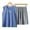 Blue, variant on BRGZLK Children's Sports Outfit Sets Kids Trendy Solid Color Soft Breathable Round Neck Sleeveless Tank Tops Shorts 2 Pcs Summer Outfits Blue 6-7 Years