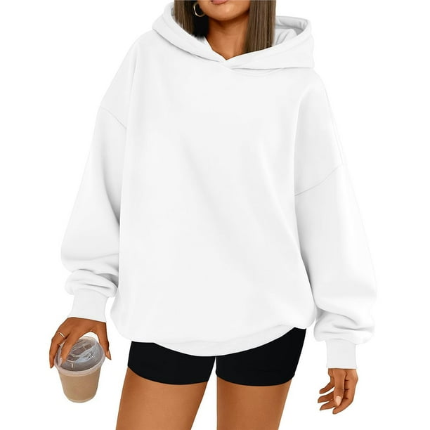 Sudaderas con Capucha de Gran Tamaño para Mujer, Sudaderas Cómodas, Conjuntos de Moda de Otoño, Blusas Casuales, Ropa de . L