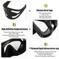 thumbnail image 3 of Adults Adjustable Snorkeling Set, Snorkel Goggle Breathing Tube Set Adults Snorkeling Gear For Swimming Training, 3 of 8