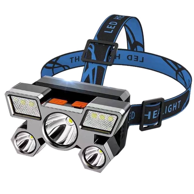 Faro ABS Faro Con Carga USB Luz Fuerte De Larga Distancia Camping Faro Para Conducción Nocturna Pesca Nocturna