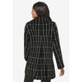 thumbnail image 3 of Jessica London Women's Plus Size A-Line Wool Peacoat Winter Wool Double Breasted Coat, 3 of 5